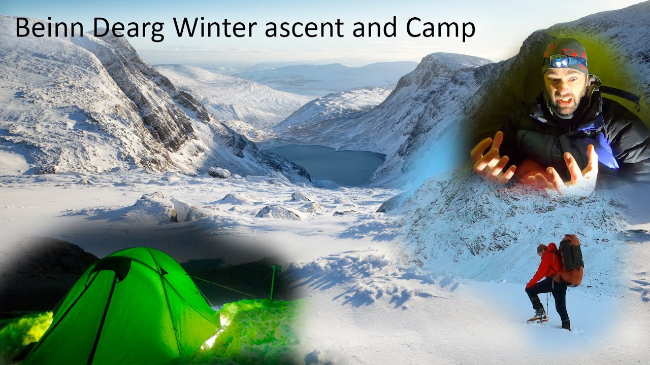 Winter Mountaineering in northern Scotland on Beinn Dearg