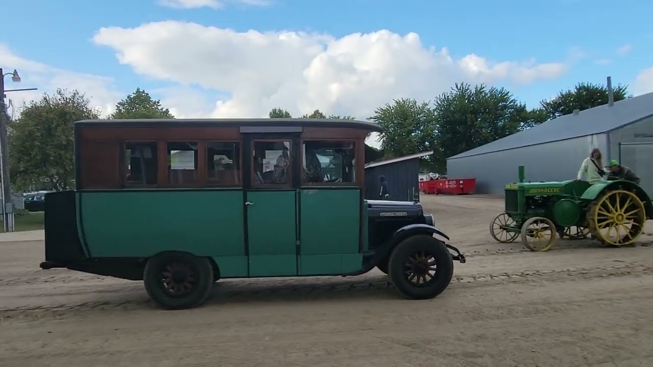Antique Motorhome and a John Deere