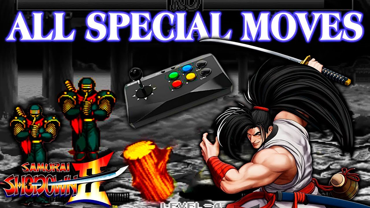 Samurai Shodown 2 Arcade - All Special - Doll Transformation - Secret Moves Guide.