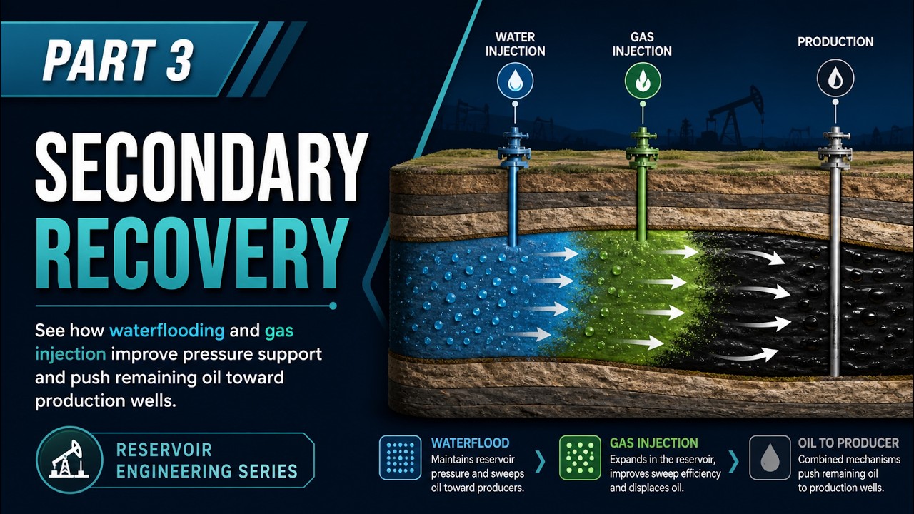 Week 11-Secondary Recovery: Waterflooding and Gas Injection for Better Oil Production-part 3