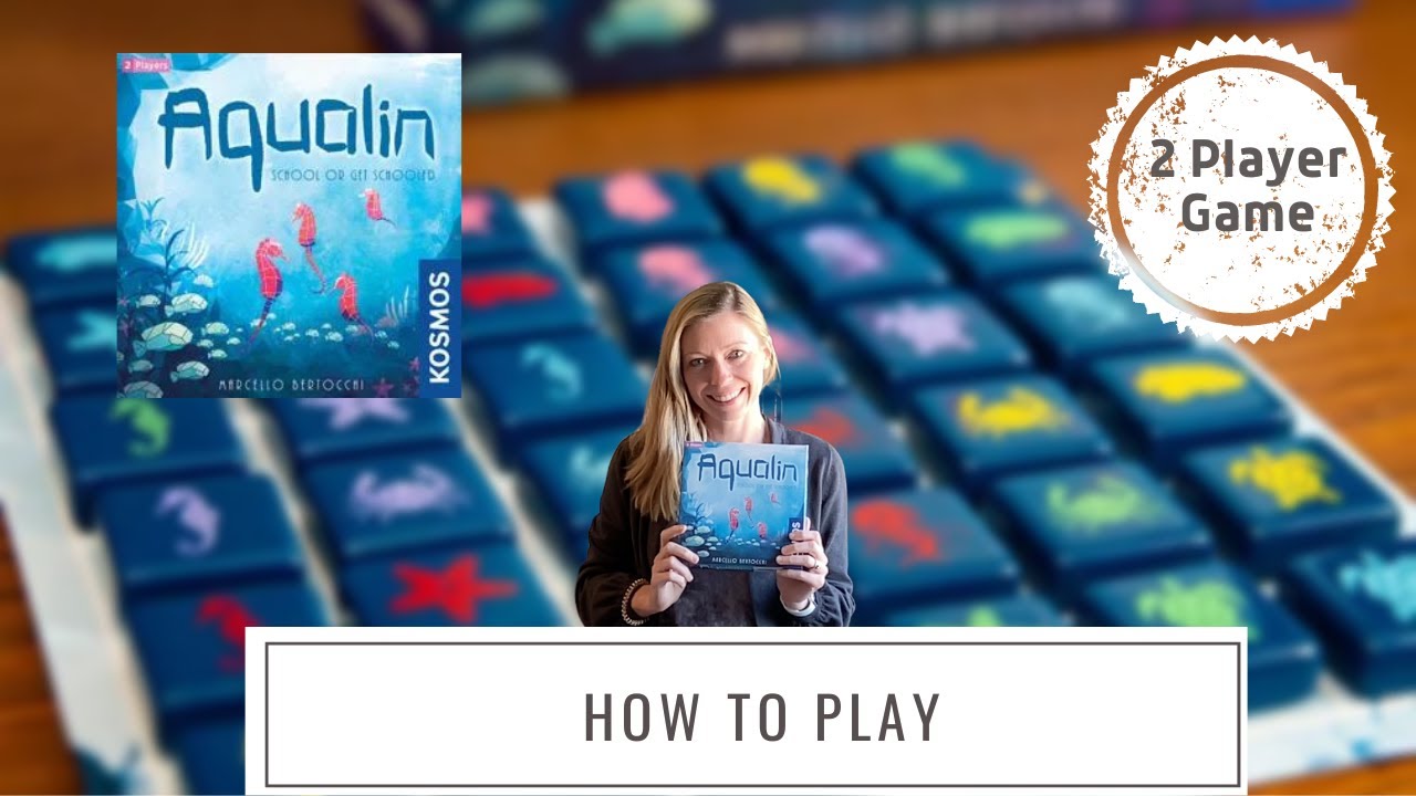Aqualin | How to Play | Table Top Board Game | 2 Player Game | Family Board Game