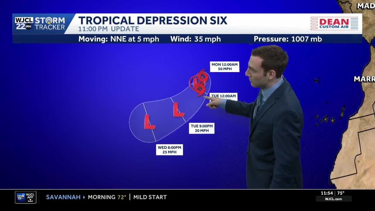 Tropical Depression Six expected to become next named storm of the 2026 Atlantic Hurricane Season