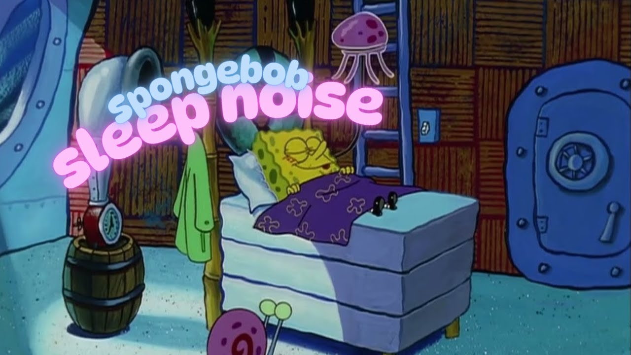 Brown Noise for Sleeping but SpongeBob is Playing Quietly in the Background | 10HR BLACKSCREEN