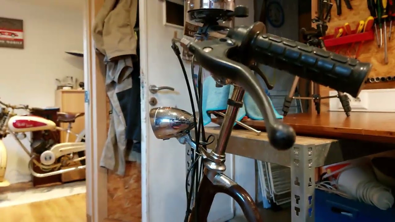 Spartamet bicycle with 29cc 2 stroke  Sachs engine. Another project to be completed