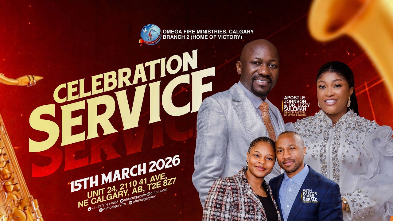 CELEBRATION SERVICE WITH PST.GERALD  || MARCH 15TH 2026