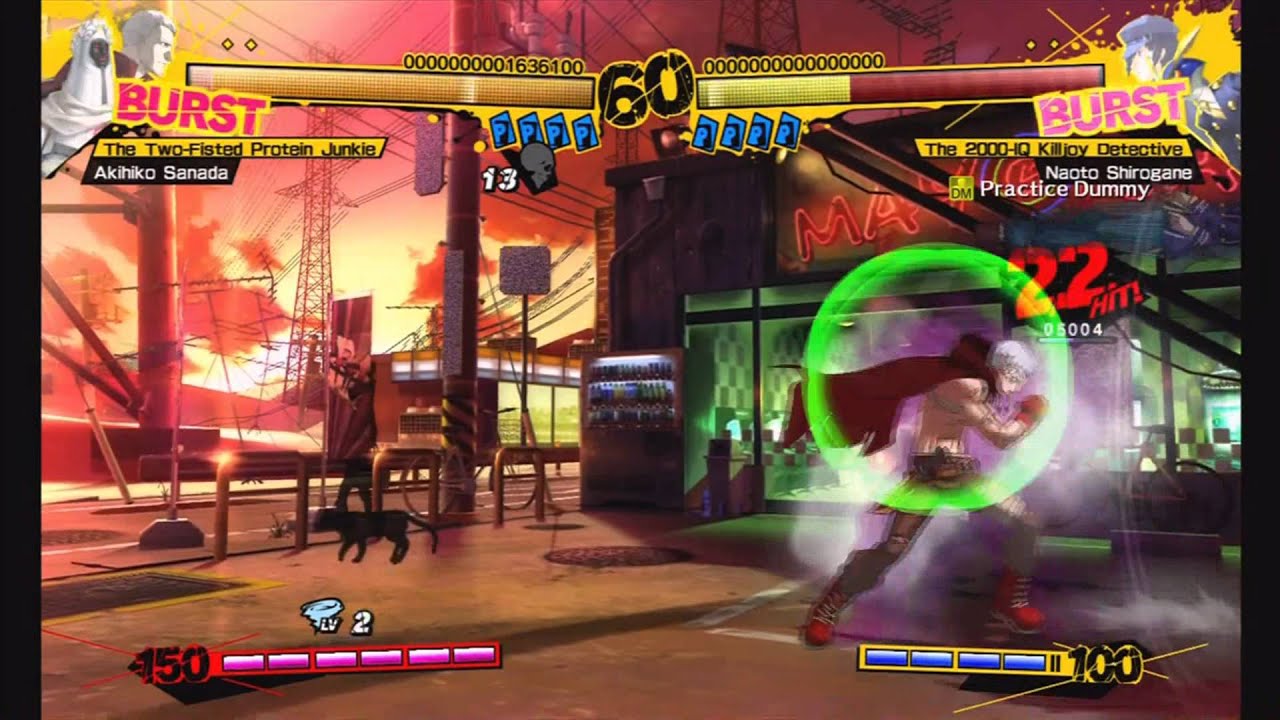 Akihiko Sanada 7700 damage combo 100 SP And One More Burst
