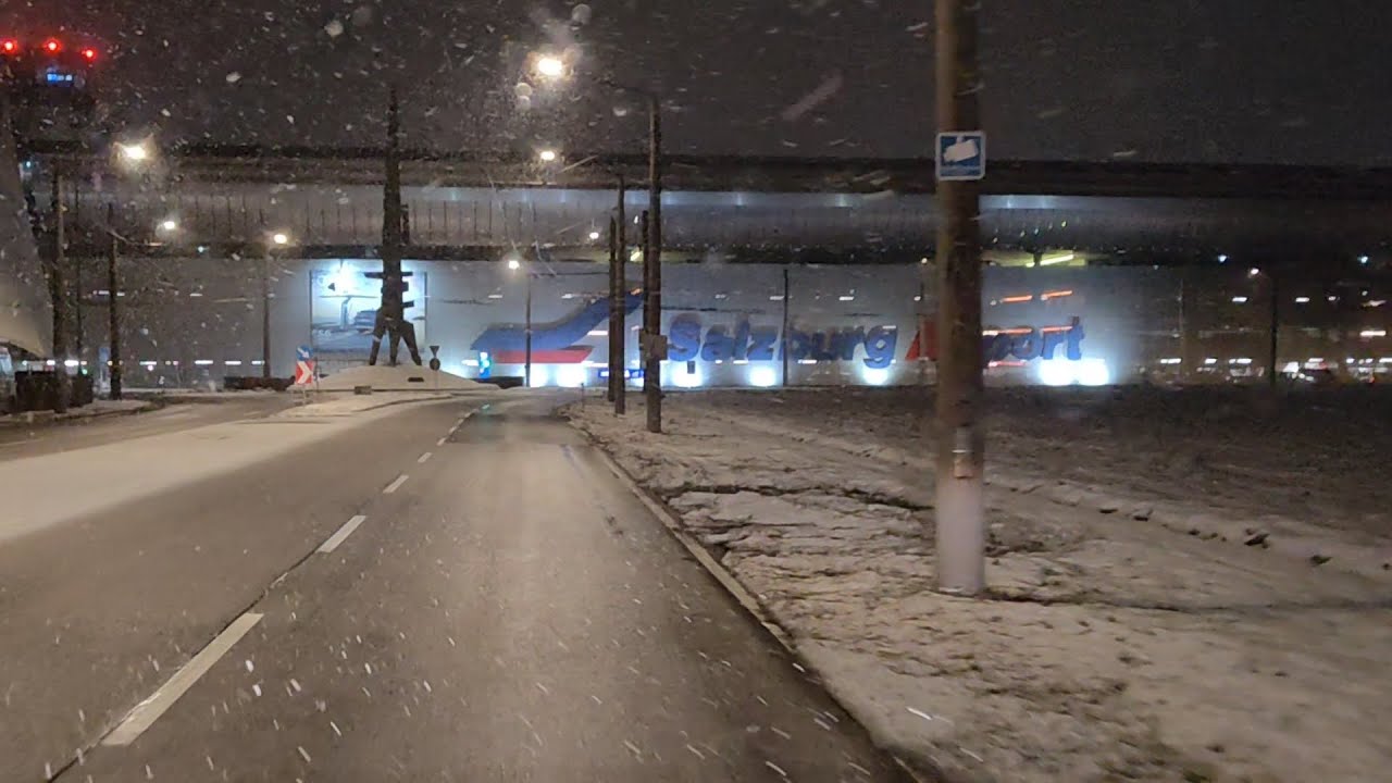 4K ASMR Snowy Salzburg Drive &ndash; No Commentary Winter Relaxation Austria