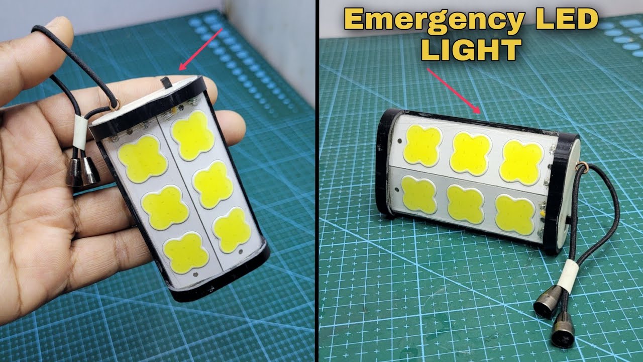 Making a Rechargeable Emergency light | portable Emergency light बनाओ घर में I inverter light