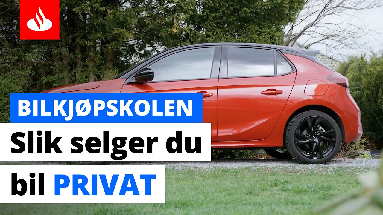 Selge bil privat: Dette må du huske