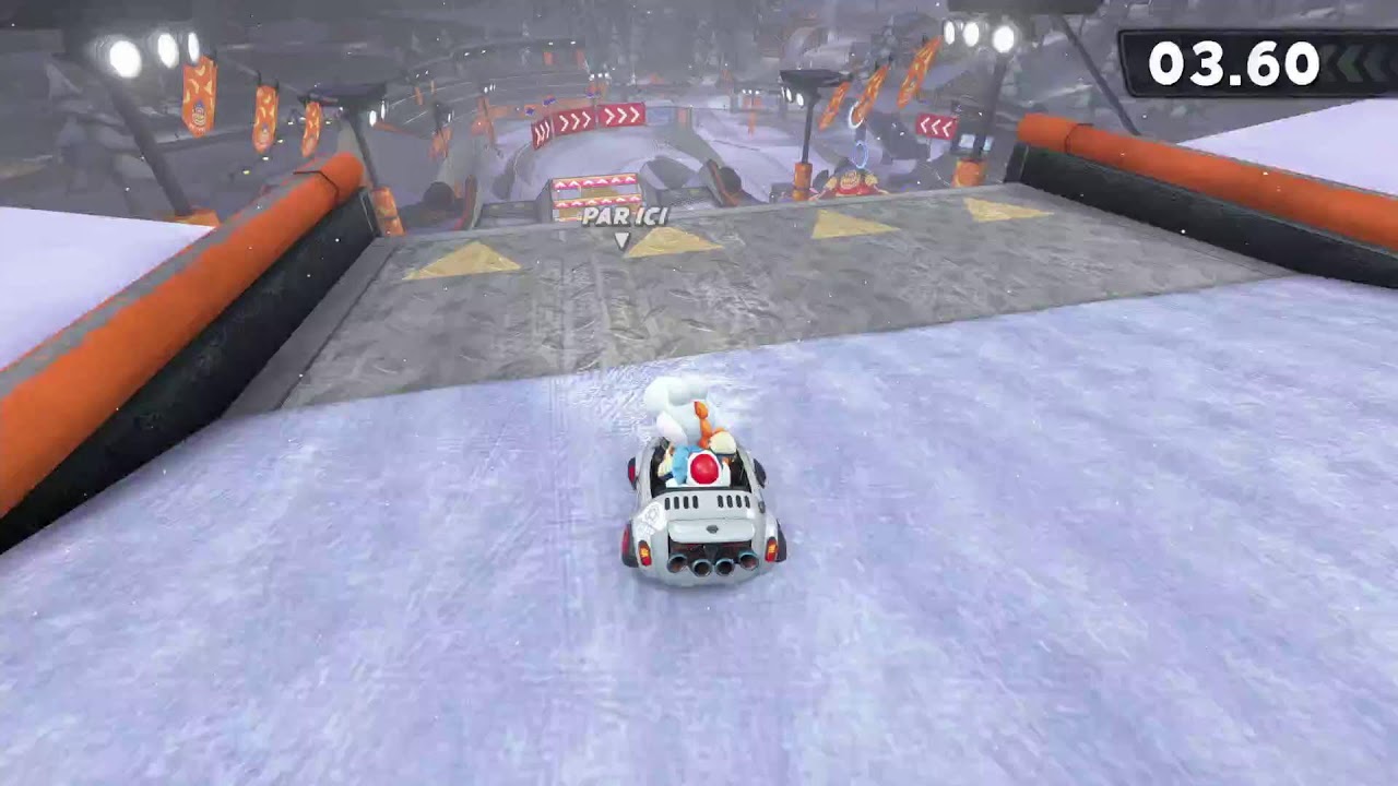Je joue à Mario kart world!