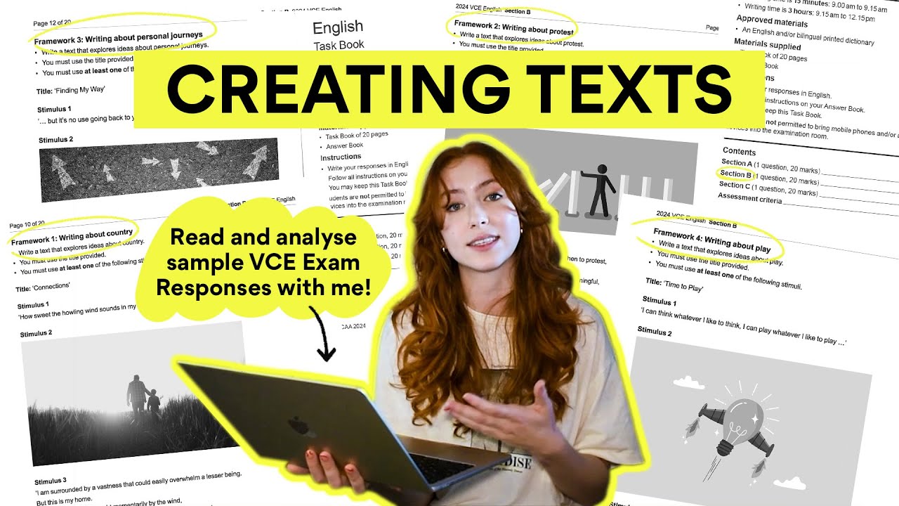 Thematic Frameworks Explained: Analyse VCE Creating Texts Exam Response with me!