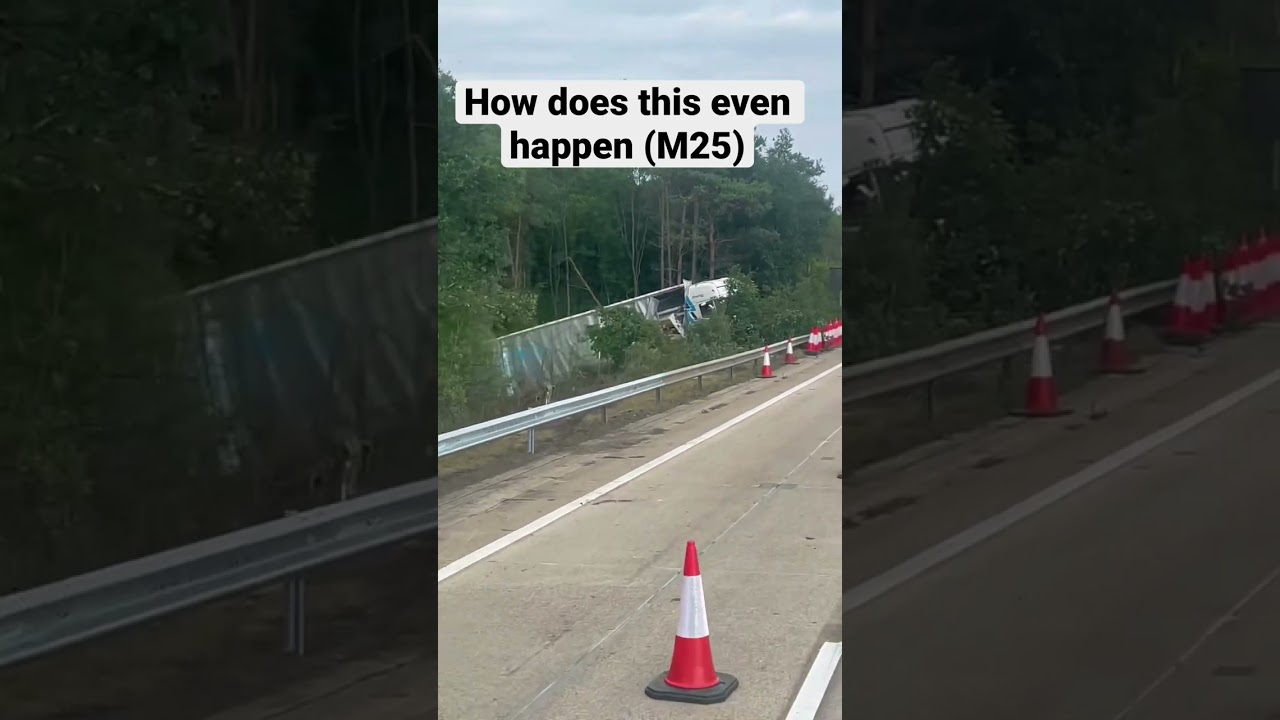 m25 #london #car #accident
