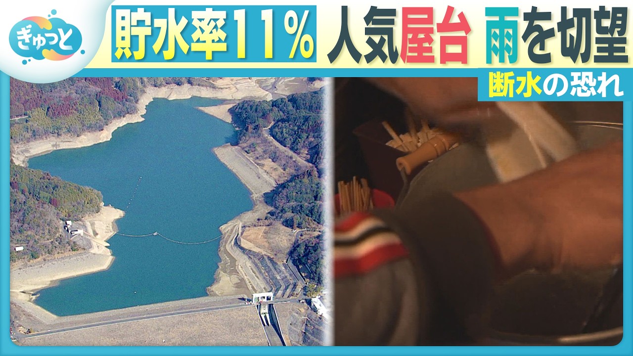 【渇水】今年初の雨も“恵みの雨”ならず　日本最大級「淡水化施設」フル稼働【ぎゅっと】（2026年2月11日OA）