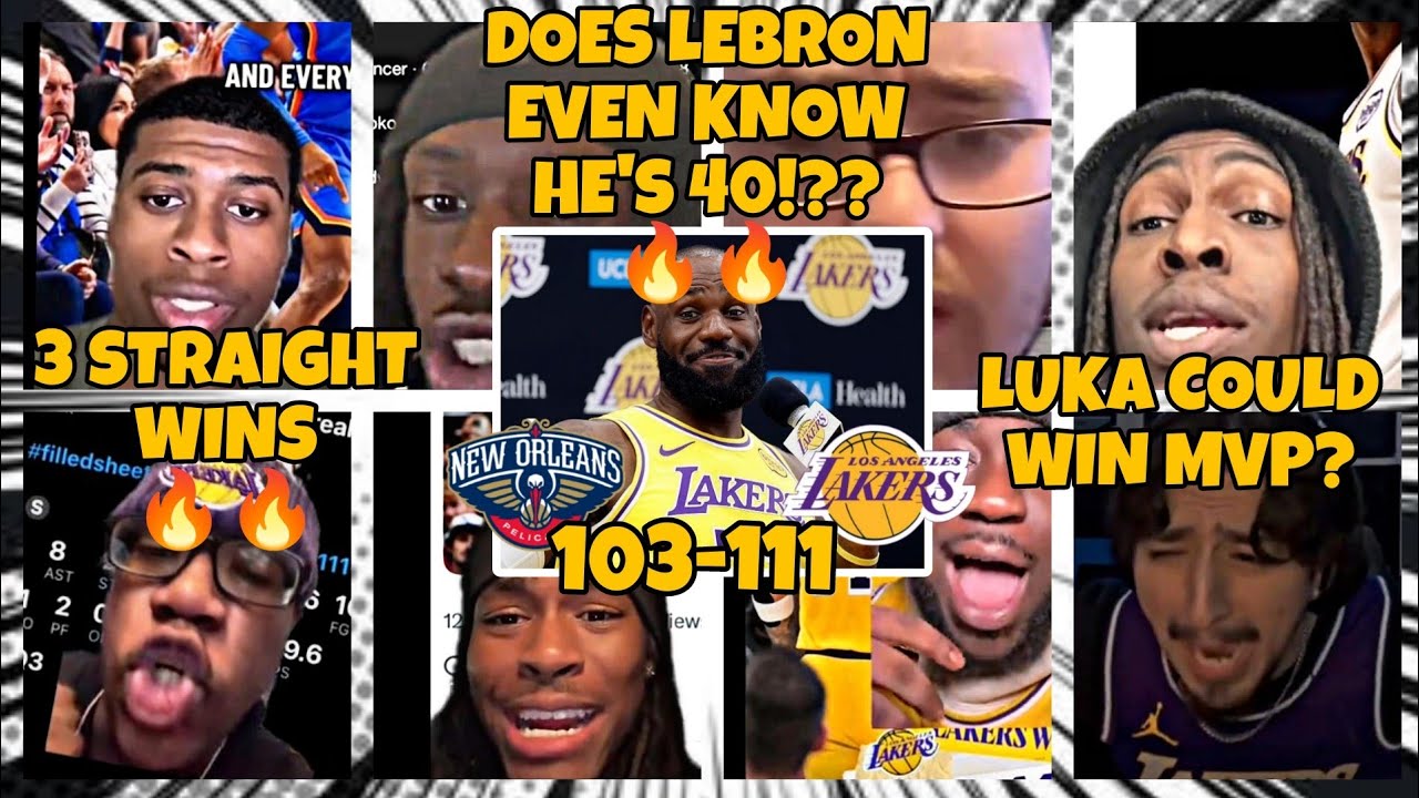 Laker fans Glaze LeBron James and Luka Doncic after Clutch win Vs New Orleans Pelicans 🔥