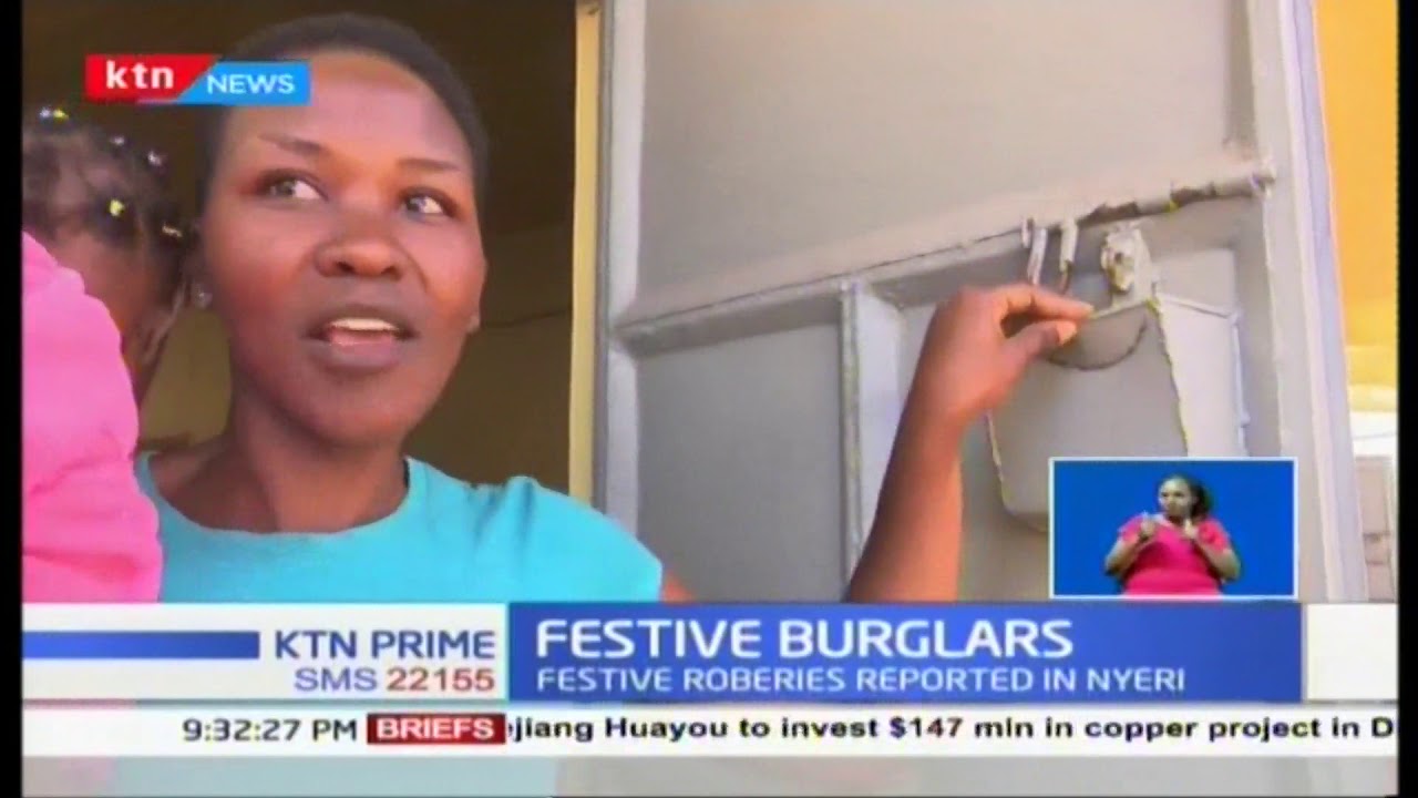 Festive Robberies: Shock as woman in Nyeri finds her house nearly empty after robbery