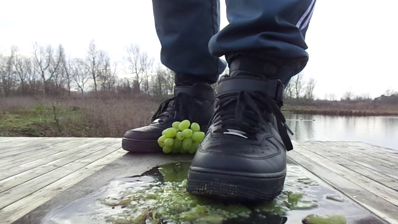 Nike Air Force 1 (AF1) food stomp, trampling grapes