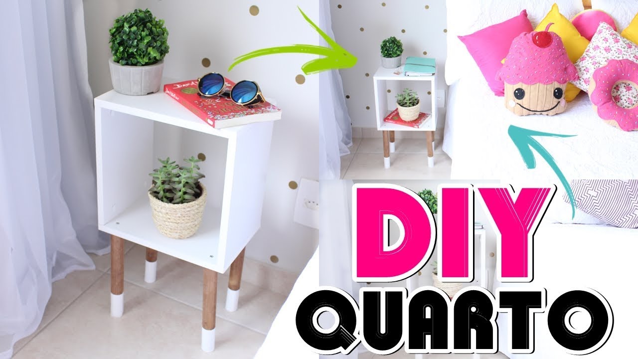 Faça Você Mesmo | Decoração para o Quarto Gastando Pouco | Criado Mudo | Viviane Magalhães