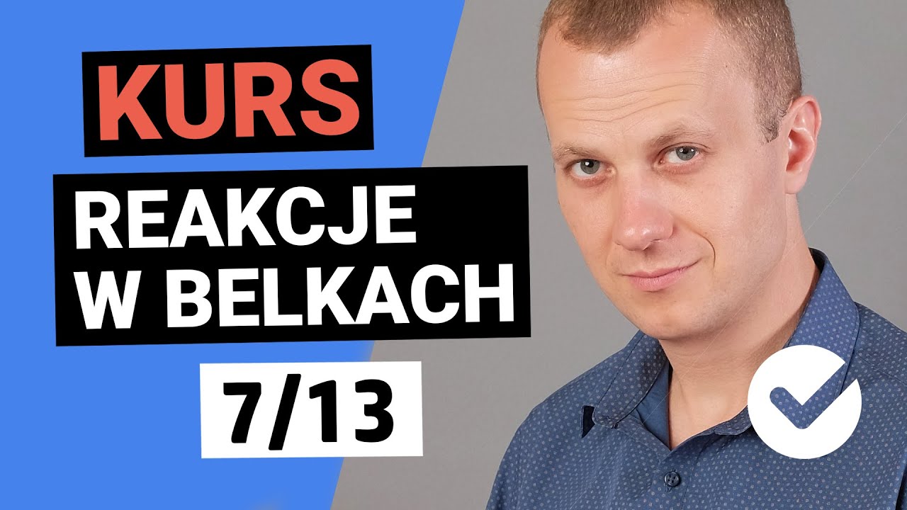 Reakcje w belkach (Kurs podstawowy) 7/13 | Jak krok po kroku obliczyć reakcje podporowe w belkach?