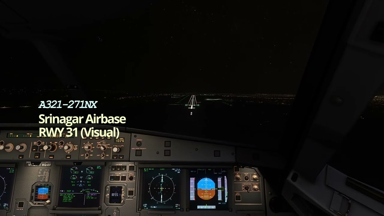 FIRM LANDING | A321-271NX | SRINAGAR AIRPORT | RWY 31 (VISUAL) | FSREALISTIC PRO | MSFS 2020