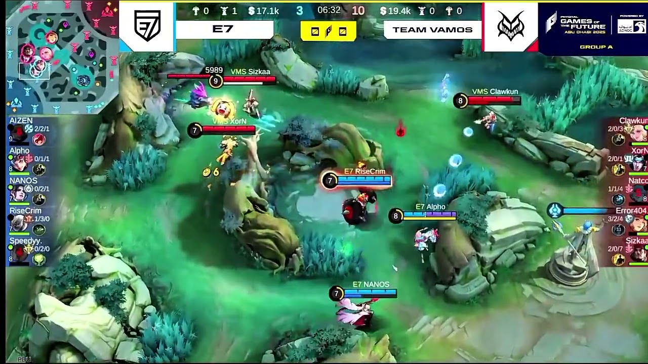 E7 VS TEAM VAMOS | GROUP STAGE | MATCH 2 | GAMERS OF THE FUTURE 