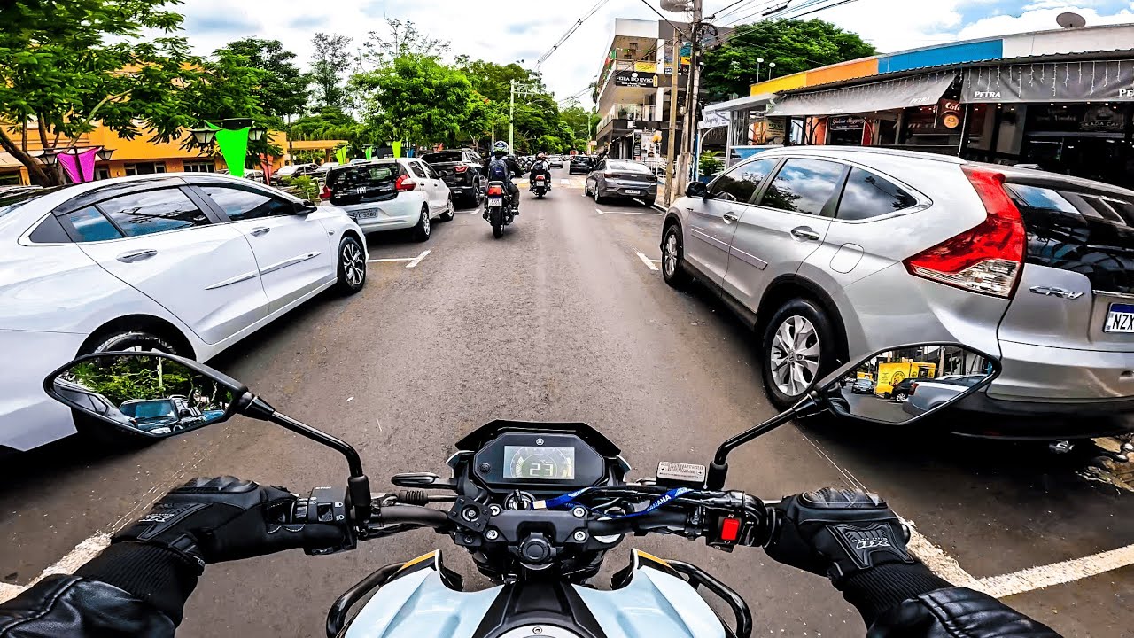 4K | Como é VIAJAR 130 km com a Nova Fazer 250 2025 | GoPro - São Pedro-Sp | POV Ride 4K |