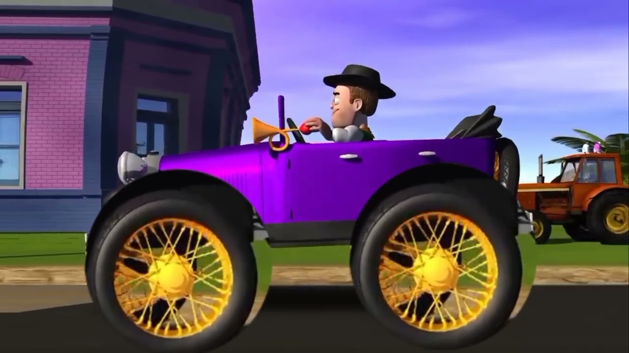 EL  Auto Bochinchero,ven a ver el Auto de Zenón con cuatro ruedas grandes.Video divertido de parodia
