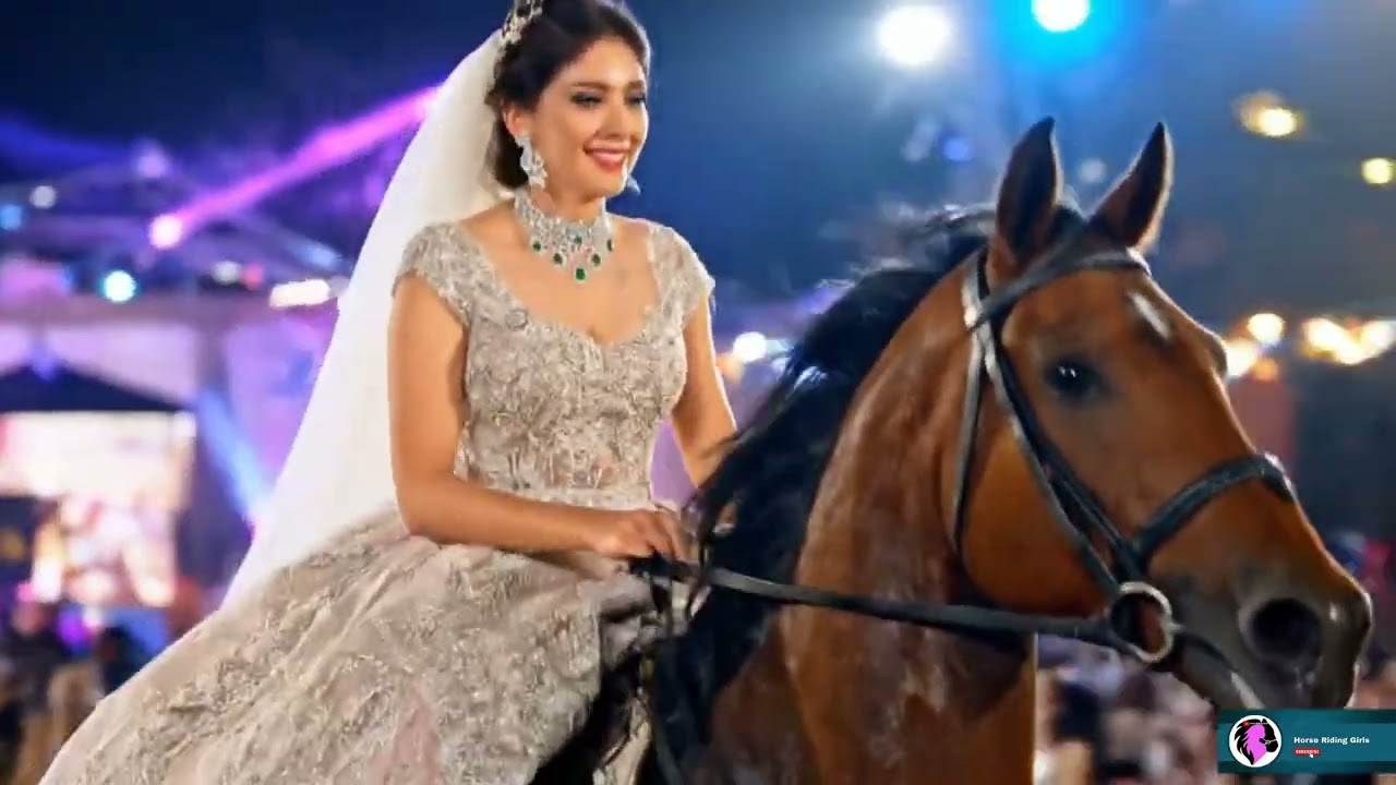 Magical Fairy-Tale Entrance on Horseback | Beautiful Horse Riding Girls 🐎✨