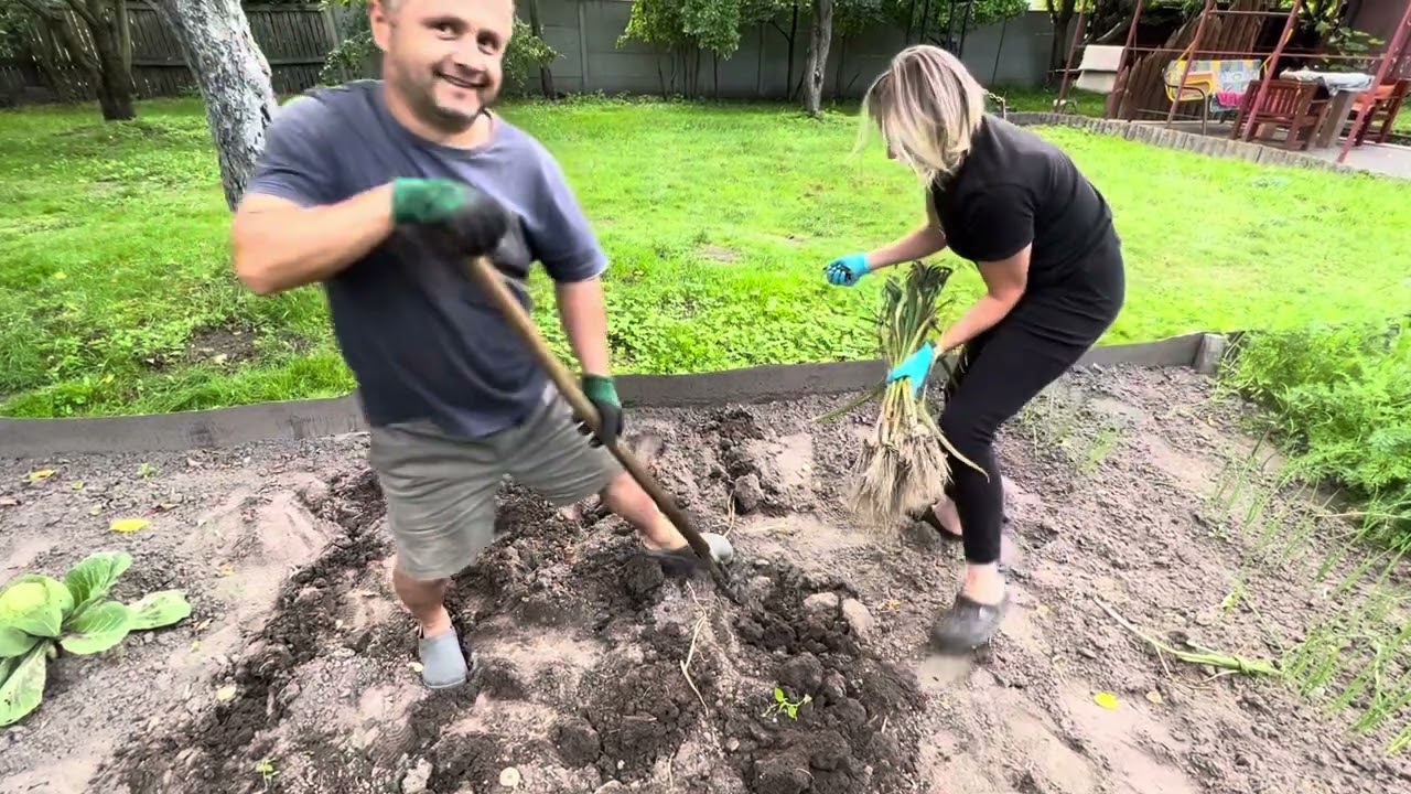 #13. Переехавшие в деревню горожане,живем как на хуторе! Пончики в казане. Время убирать чеснок
