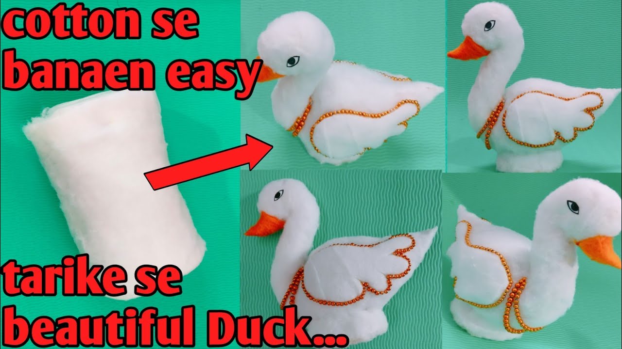 how to make cotton duck /art and craft / creativity with cotton / DIY / easy