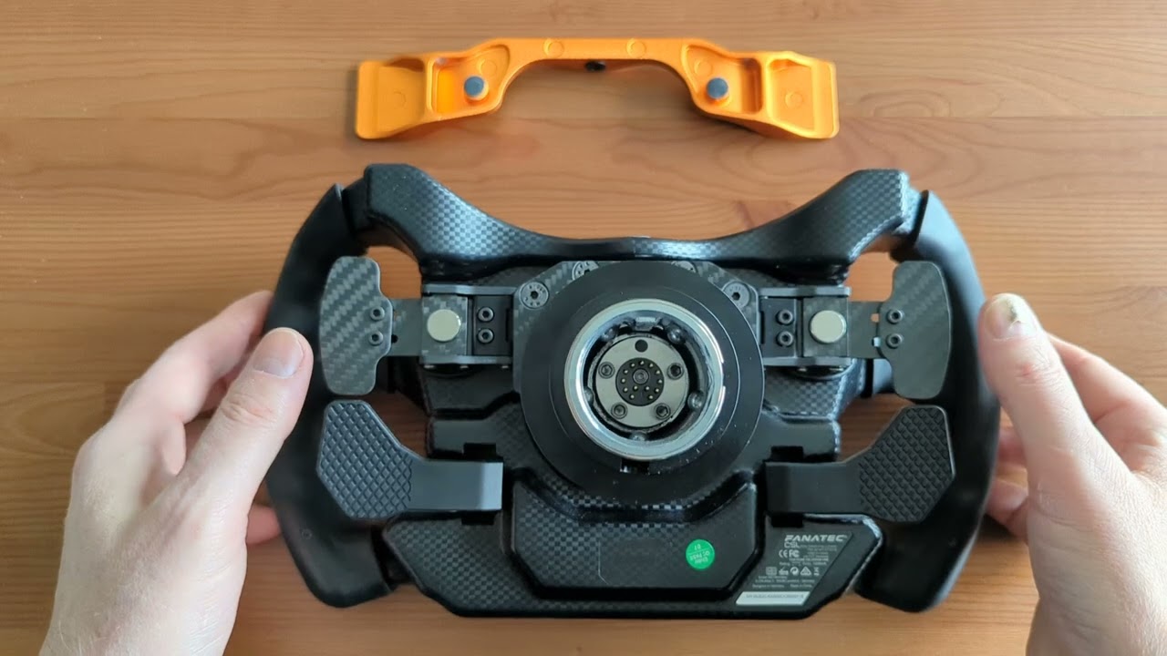 Fanatec McLaren GT3 wheel shifter mod by SimMakerZ.