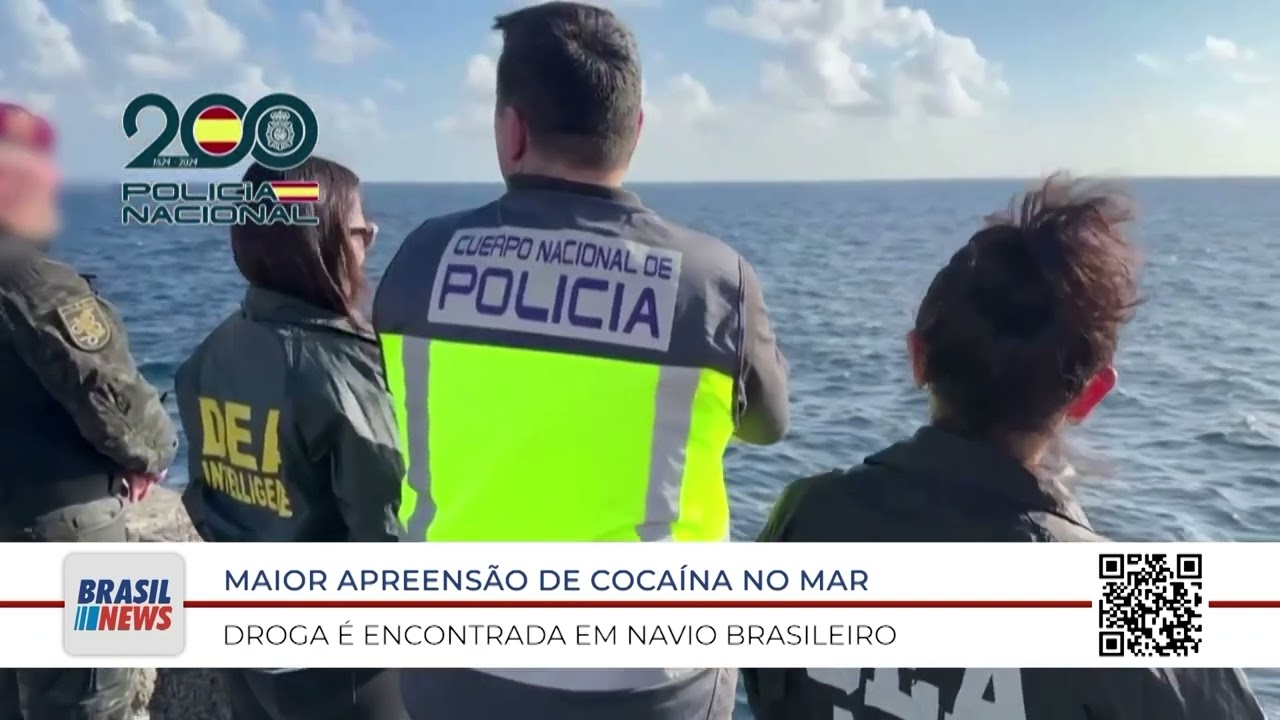 MAIOR APREENSÃO DE COCAÍNA NO MAR