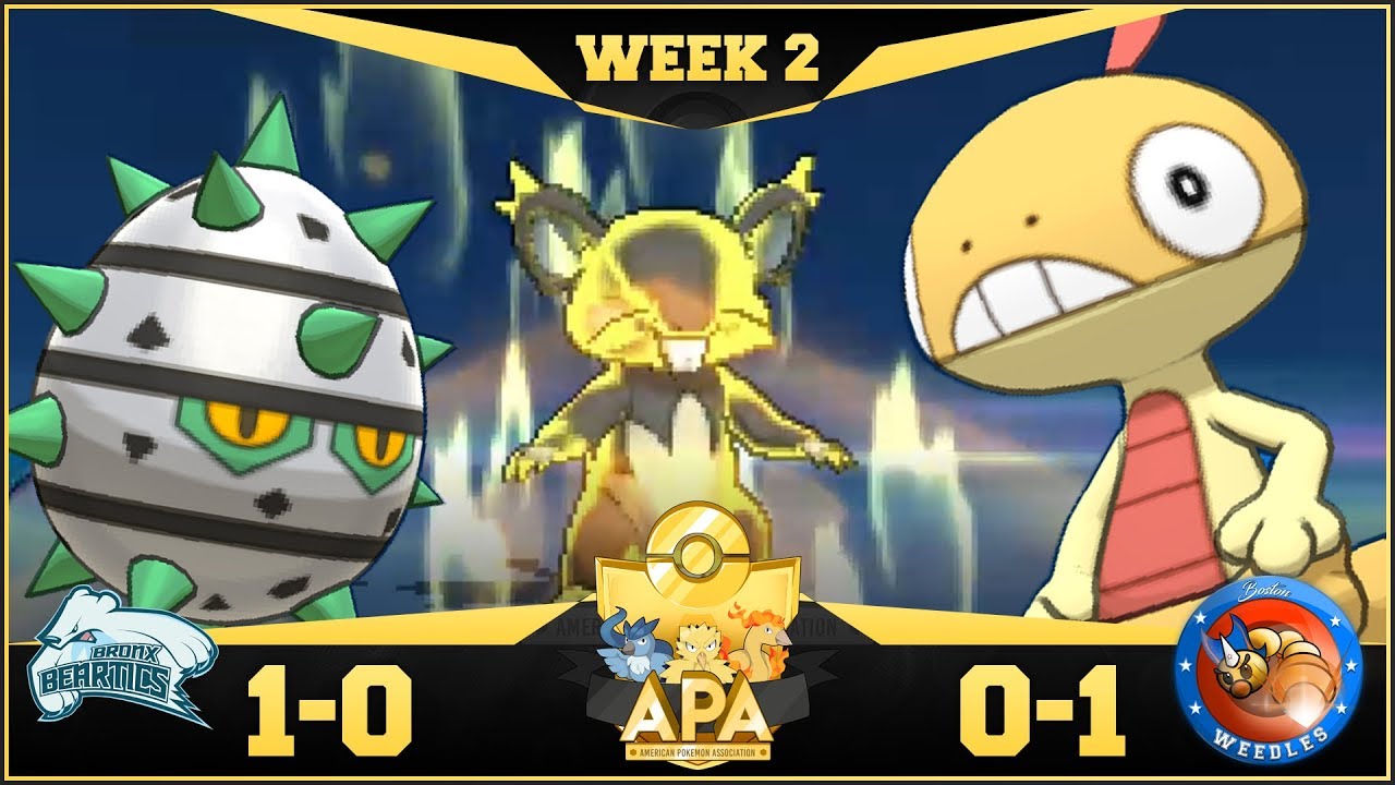 ALL-OUT PUMMELING! Bronx Beartics vs Boston Weedles APA S4W2! Pokemon Ultra Sun & Moon Wi-Fi Battle