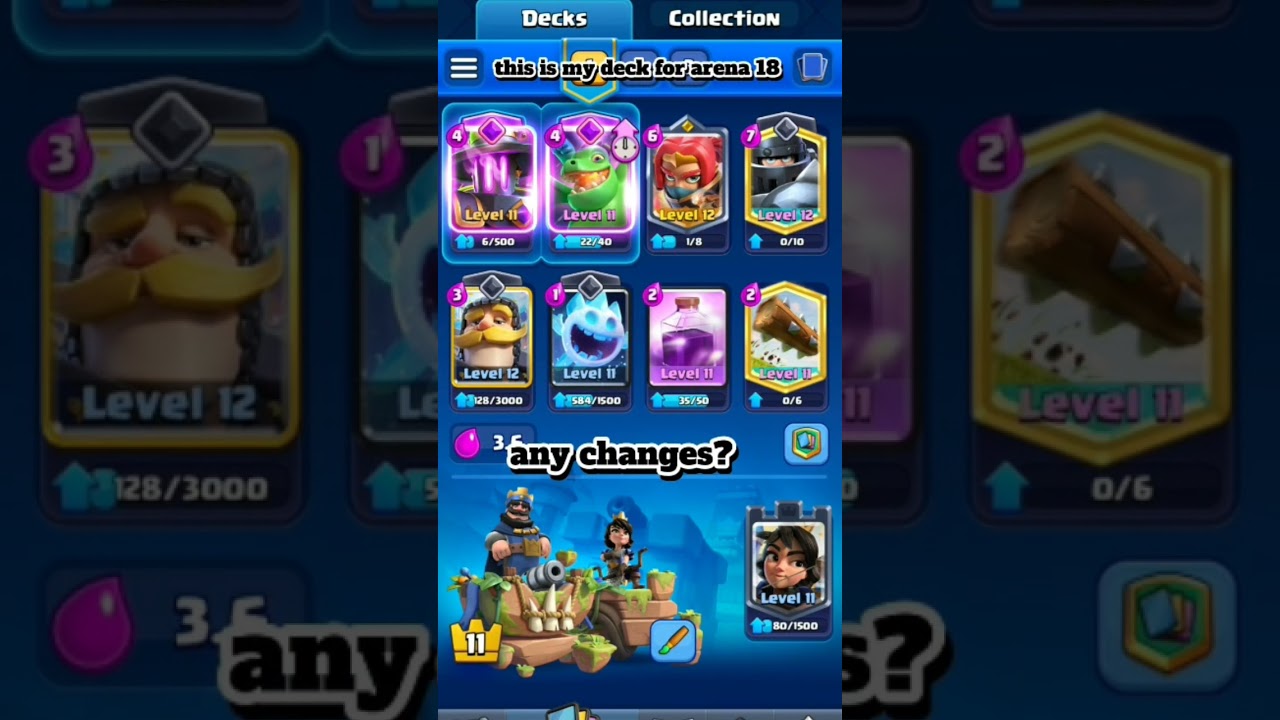 my deck for arena 18 #clashroyale #deck