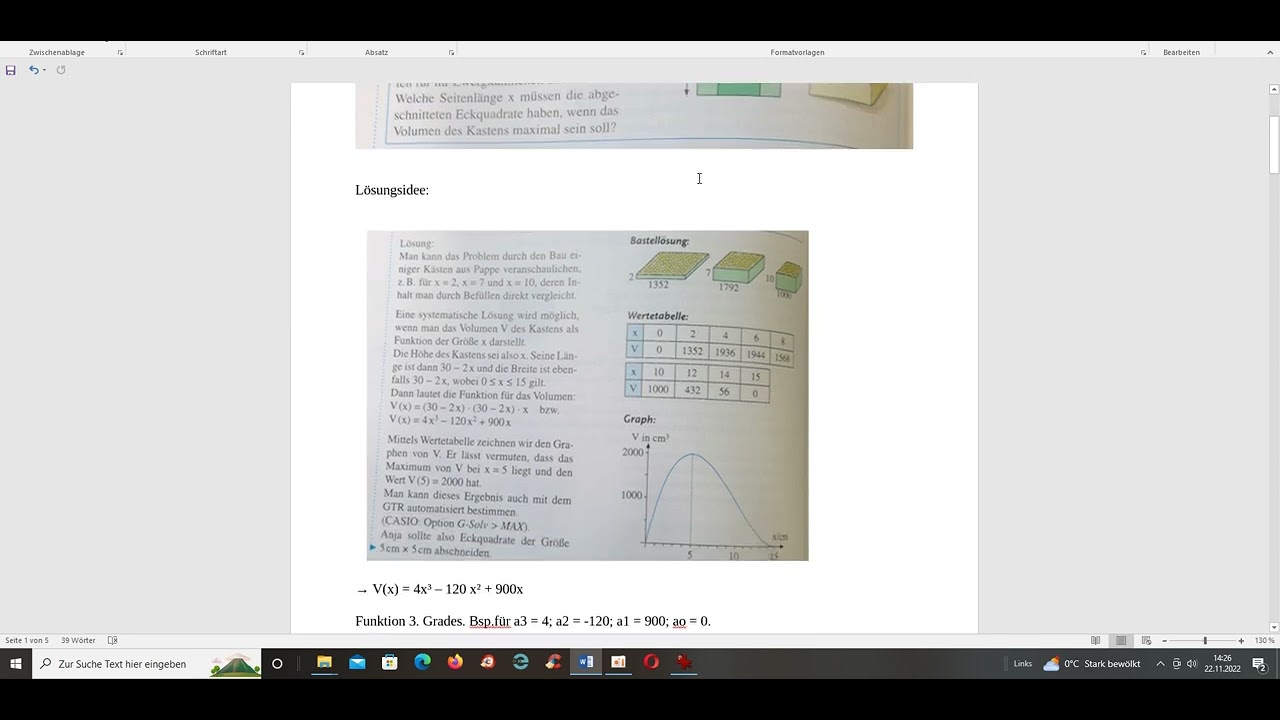 1b - Anwendung   Ganzrationale Funktion