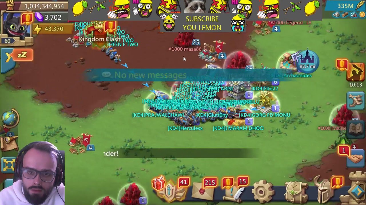 LIVE KVK 4-WAY! LE FINAL PUSH  - Lords Mobile