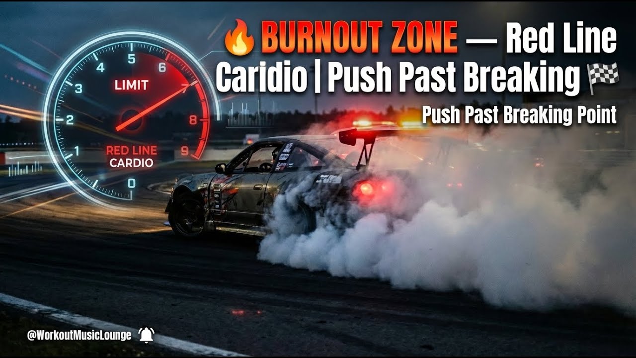 🔥 BURNOUT ZONE — Red Line Cardio | Push Past Breaking 🏁