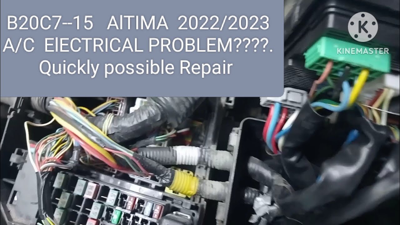 B20C7--15  NISSAN  ALTIMA 2023 A/C NOT WORKIN HOW TO REPAIR TES PROBLEM. 