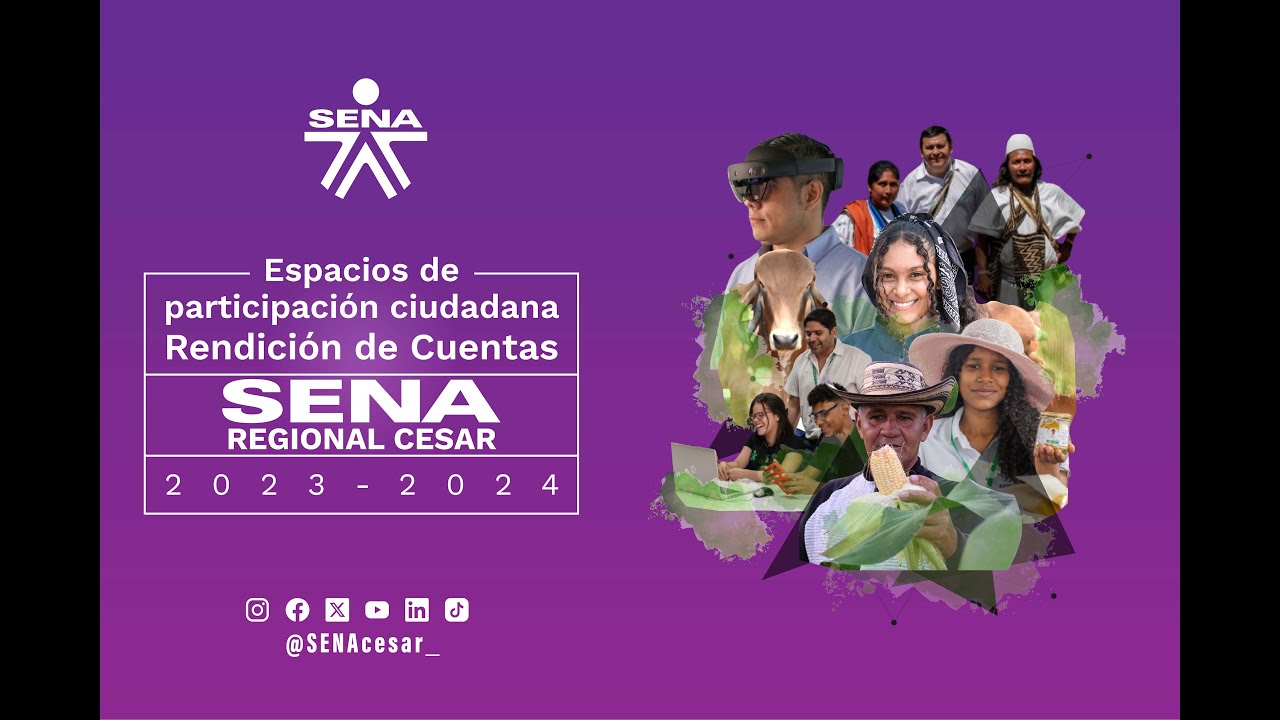 Espacios de participación ciudadana Rendición de Cuentas SENA Regional Cesar 2023 - 2024