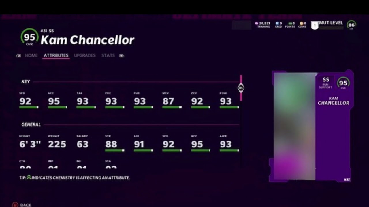 Kam Chancellor is MUT Master in Madden 22!!!