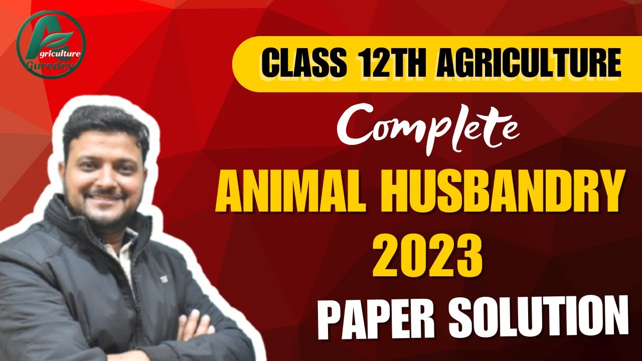 Animal Husbandry Question Paper 2023 | Complete Solution LIVE | Agriculture Gurudev