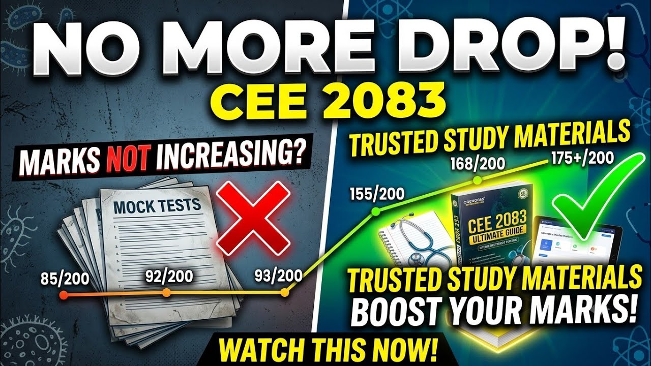 If You're Scoring Under 100 in CEE Mock Tests... WATCH THIS! 🚨Best Study Materials 💥 #cee2026 