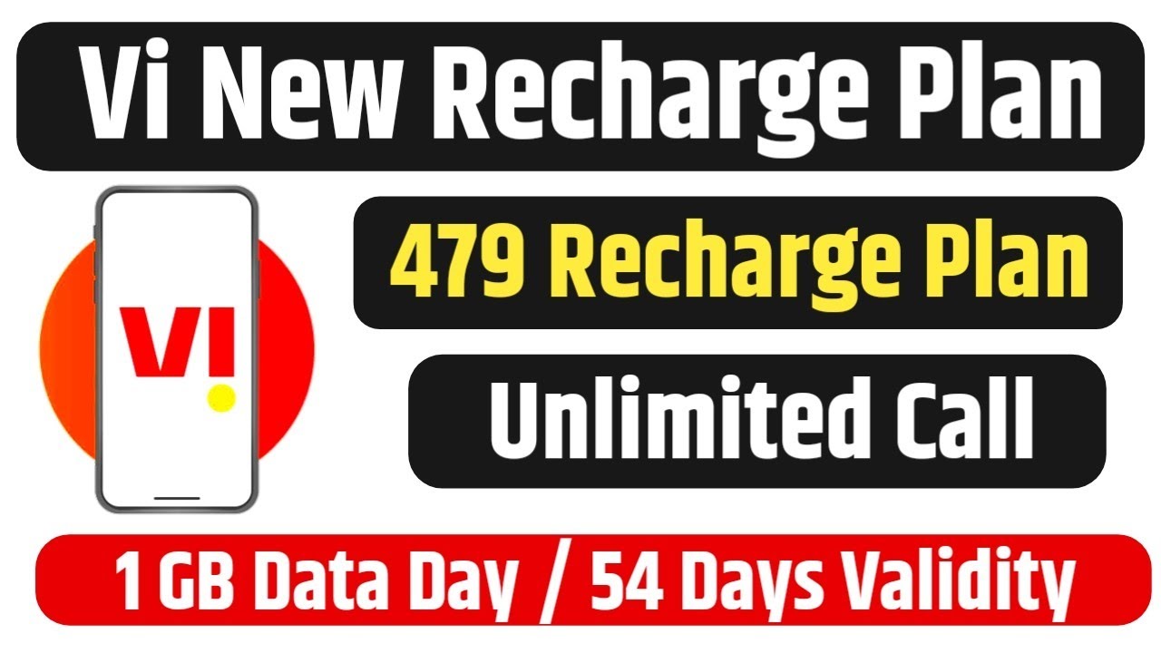 Vi New Recharge Plan || Vi 479 Recharge Plan details || Vodafone 479 Recharge Plan details