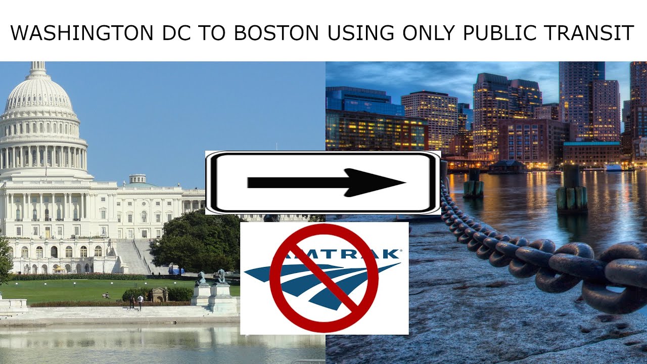 Washington DC to Boston using only public transit