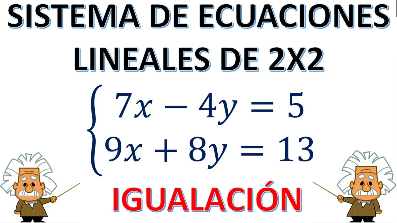 APRENDE EN MINUTOS EL MÉTODO DE IGUALACIÓN UTILIZANDO ECUACIONES DE 2X2 #ecuacioneslineales #maths