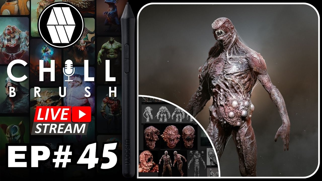 🔴LIVE - ZBrush Sculpting Live Stream - #EP45