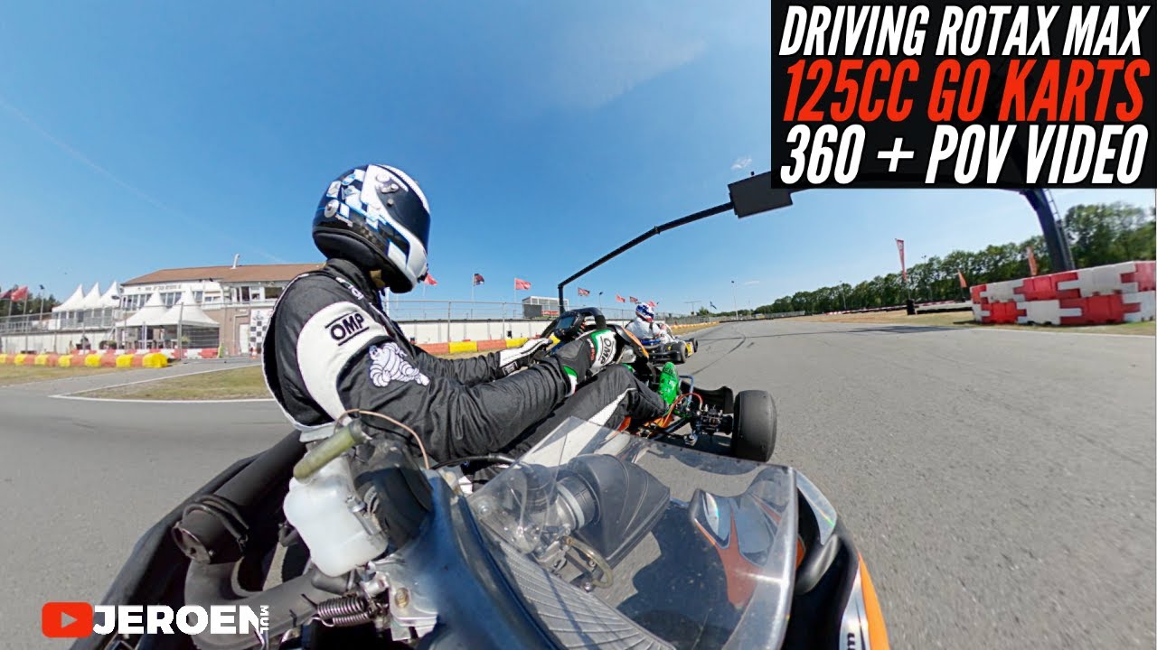 Driving ROTAX MAX 125cc Racing Go Kart! POV + 360 GoPro Max!
