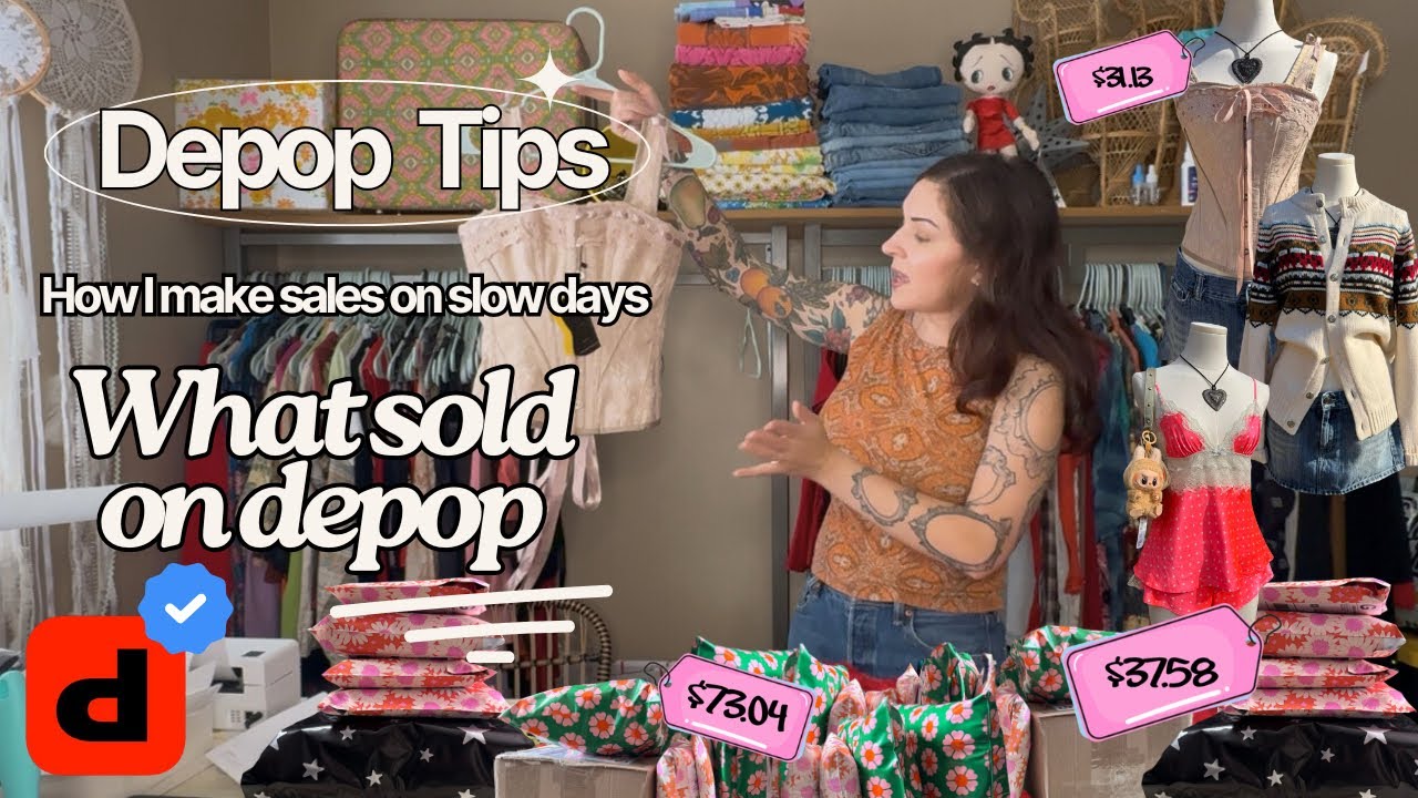 Что продается на Depop &bull; Как я продаю в дни застоя &bull; Упаковываю заказы вместе со мной &bull; #depopsel...