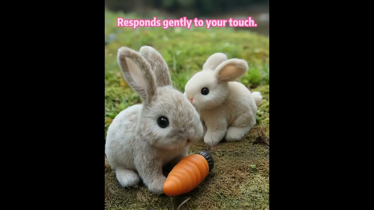 Realistic Plush Rabbit Toy in Various Colors