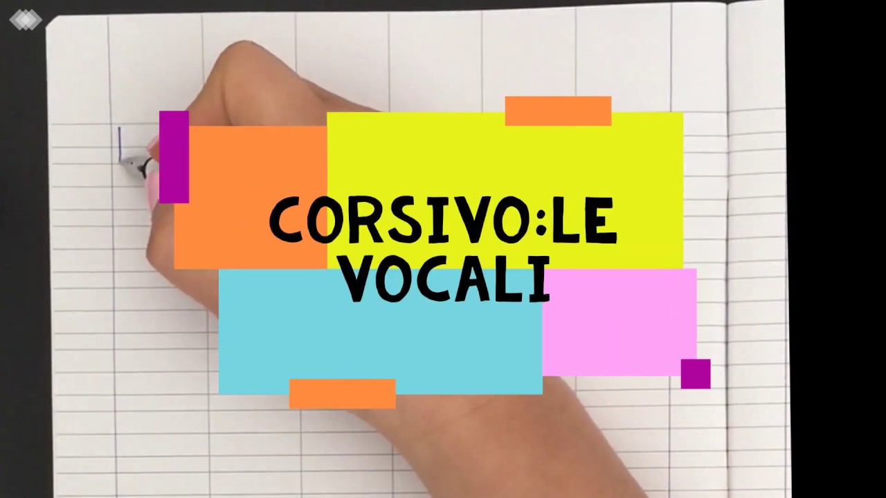 Corsivo: le vocali |1