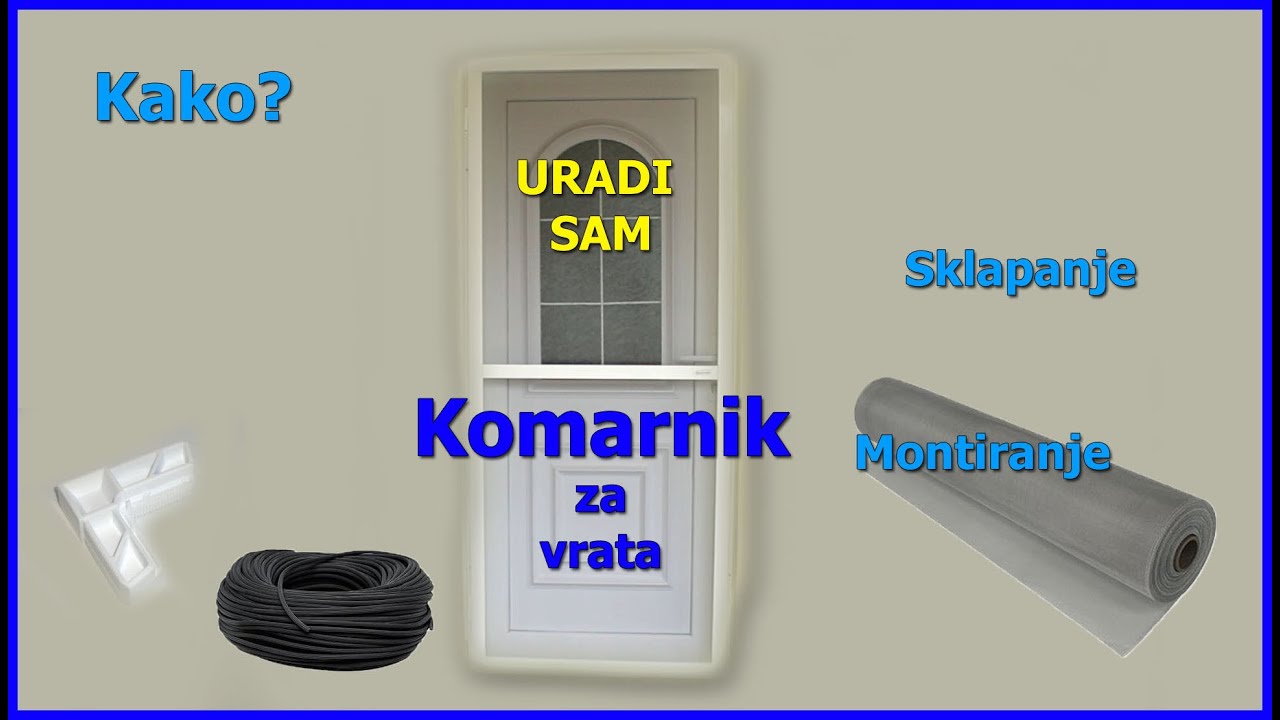 Komarnik za vrata uradi sam  - ALU profil